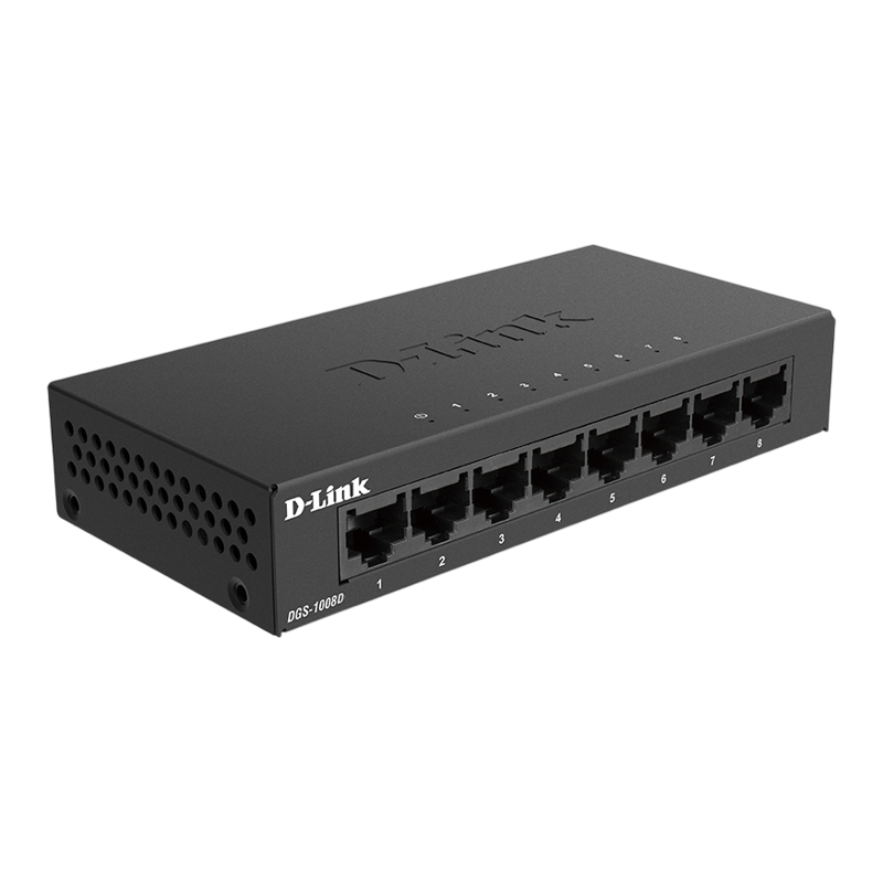 D-Link DGS-1008D/R1A Неуправляемый коммутатор с 8 портами 10/100/1000Base-T