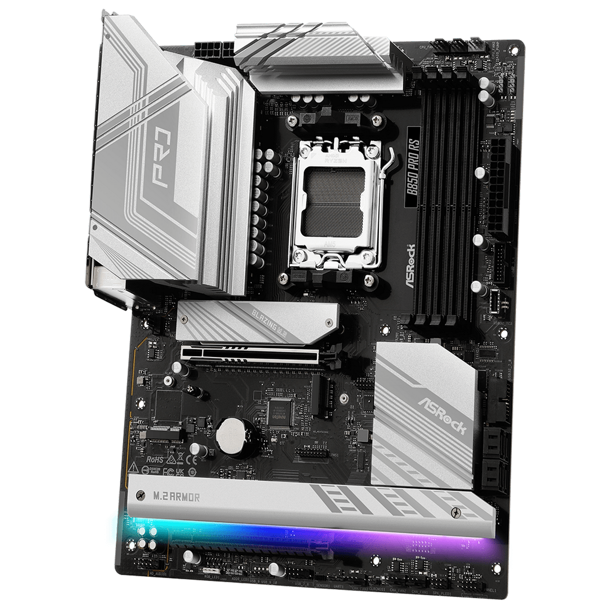 Материнская плата Asrock B850 PRO RS Socket AM5 AMD B850 ATX AC`97 8ch(7.1) 2.5Gg RAID+HDMI