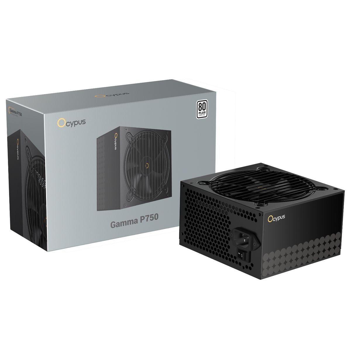 блок питания Ocypus Gamma P750, 750W, APFC, 80+, 120mm Fan (P750-W)