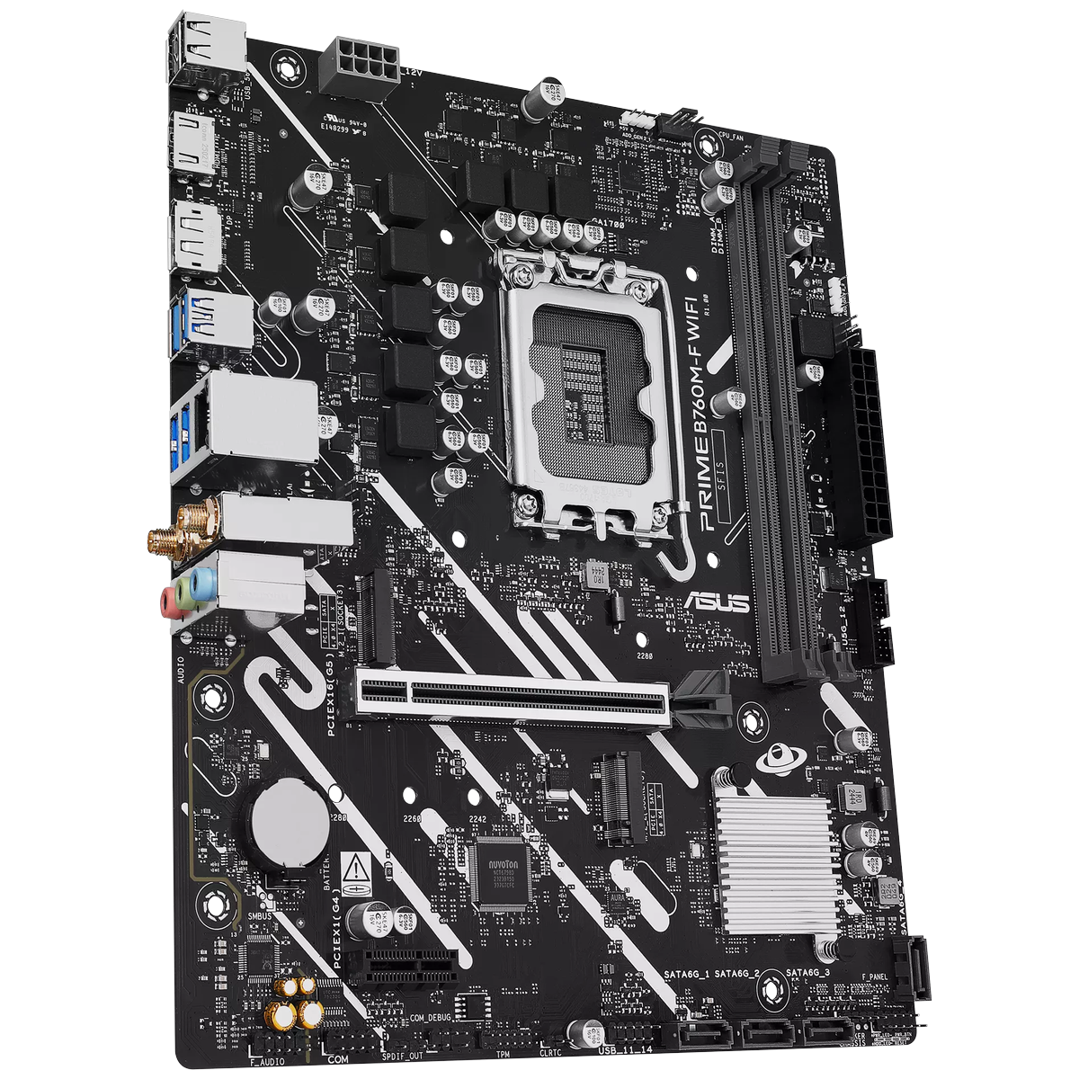 Материнская плата Asus PRIME B760M-F WIFI Soc-1700 Intel B760 2xDDR5 mATX AC`97 8ch(7.1) GbLAN RAID+