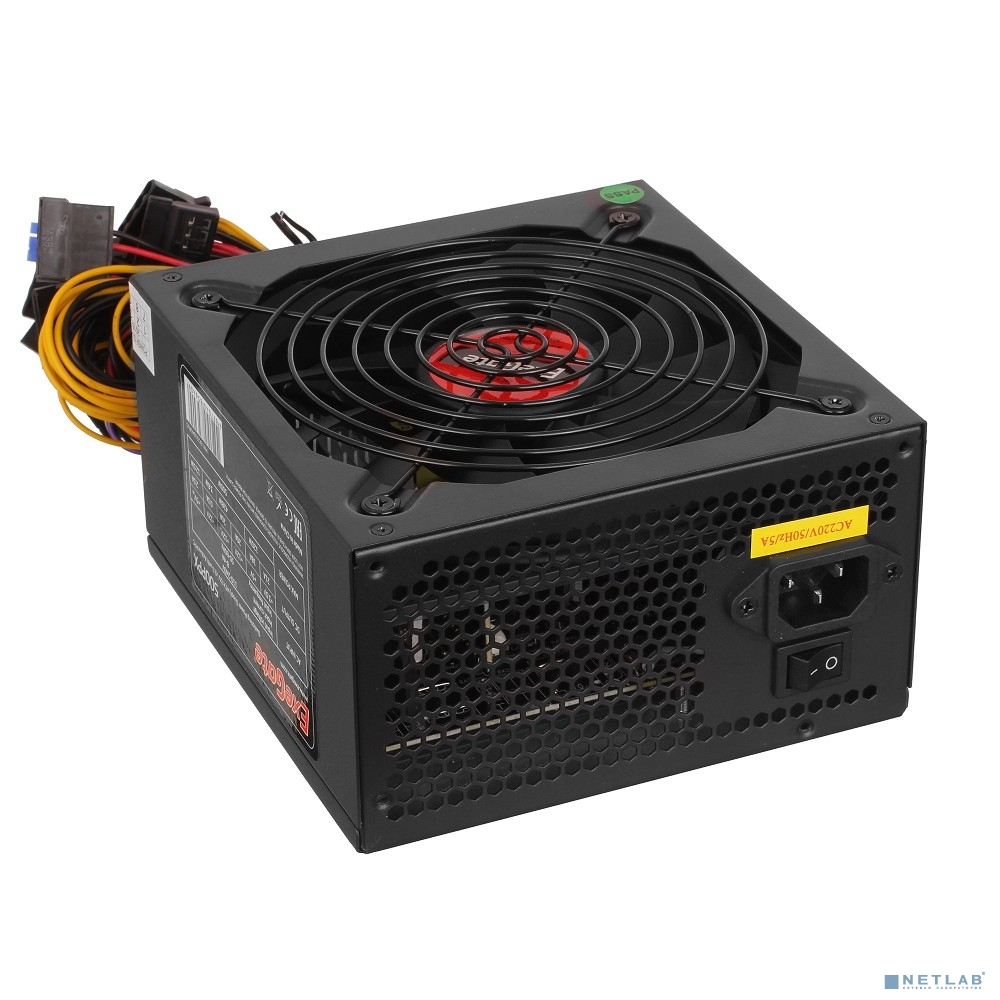 Exegate EX282073RUS Блок питания 550W 550PPX RTL, ATX, black, APFC, 14cm, 24p+(4+4)p PCI-E,4*IDE,5*S