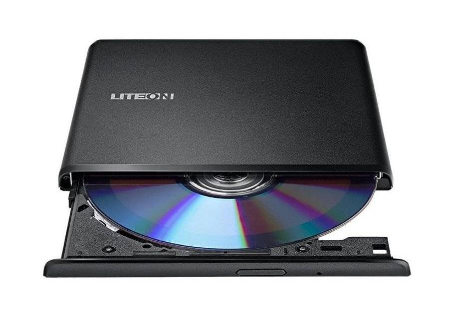 Внешний оптический привод Slim Lite-On DN-8A6NH-L01-B (USB, DVD-RW, черный) RTL