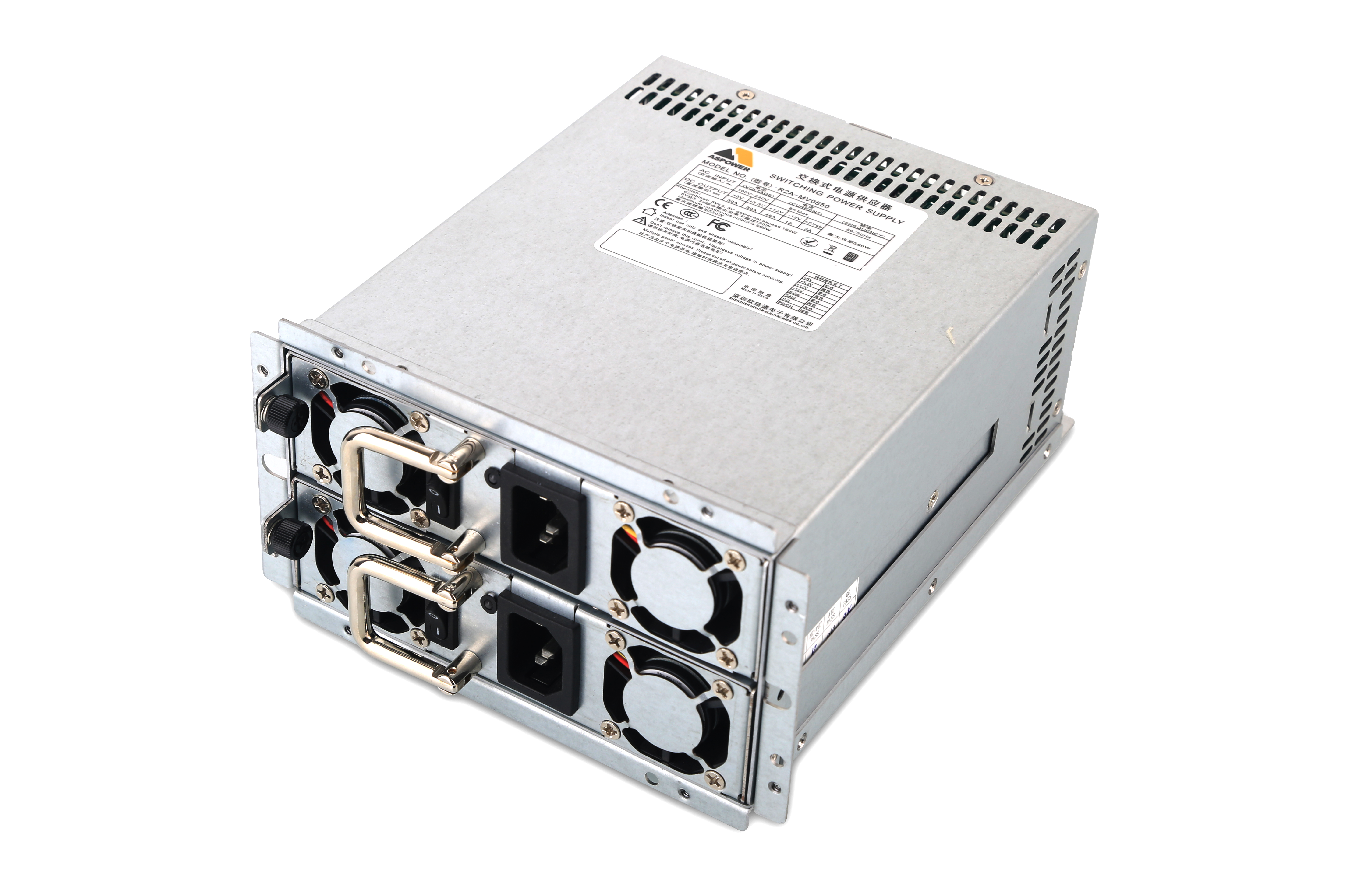 Серверный блок питания/ Server power supply Qdion Model PSR2-0550-M P/N:8300550PSR0001 ATX Mini Redundant 550W Efficiency 85+, Cable connector: C14 [R2A-MV0550/99RAMV0550I1170111]