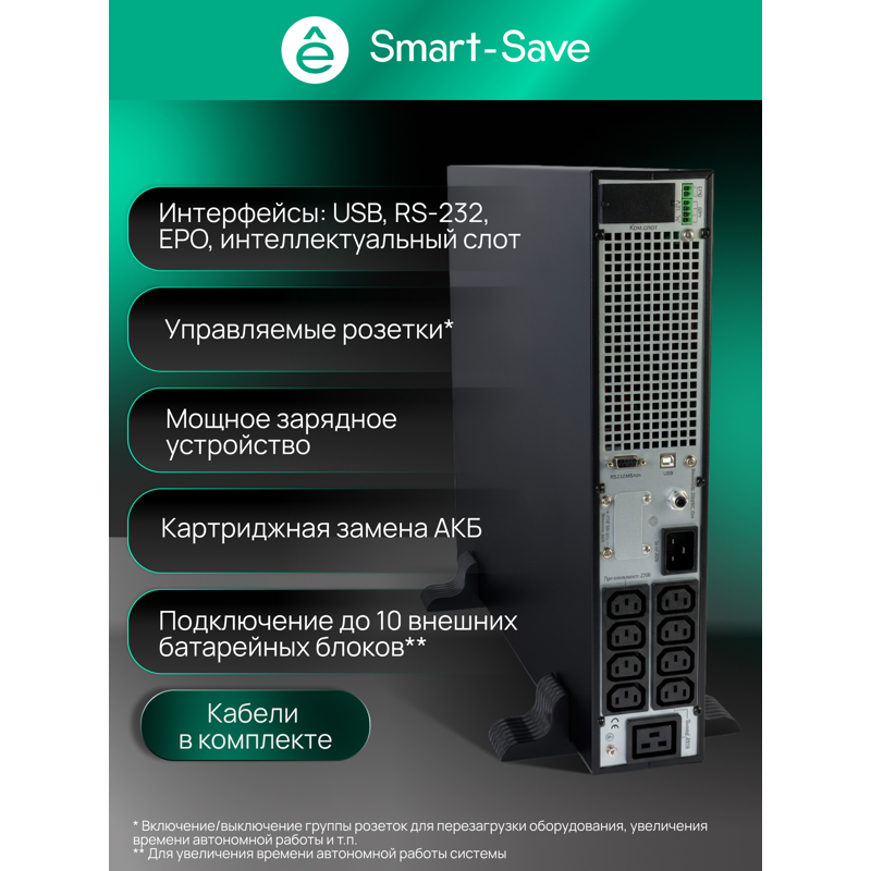 Источник бесперебойного питания Systeme Electriс SRT SRTSE2000RTXLIG2-NC 2000Вт 2000ВА черный