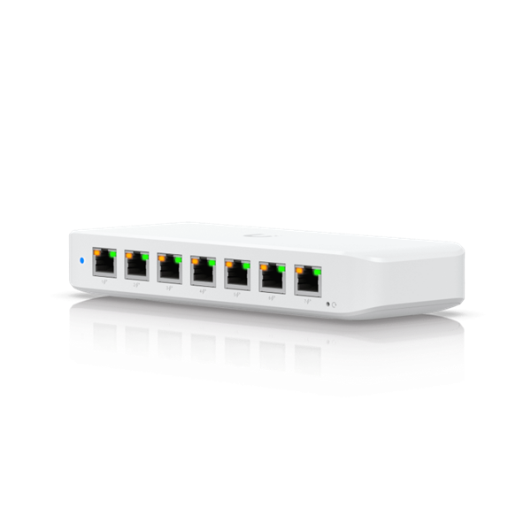 Коммутатор Ubiquiti UniFi Switch Ultra 210W PoE-коммутатор, 8х 1G RJ45, раздача 202 Вт