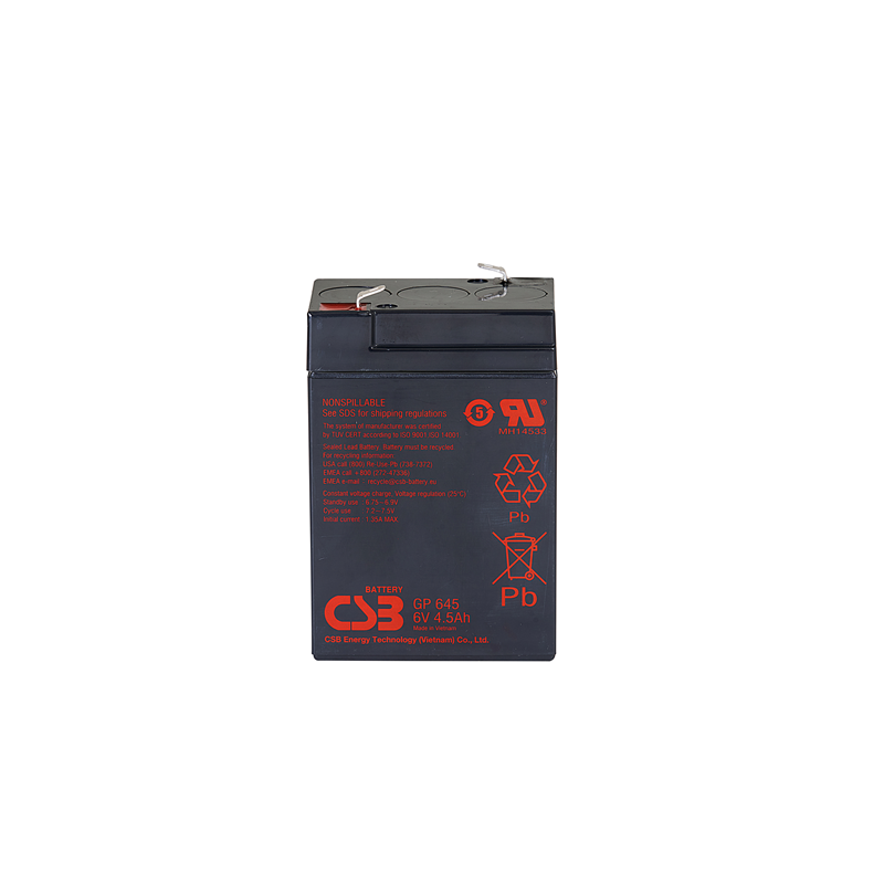 Батарея для ИБП CSB GP645 6В 4.5Ач