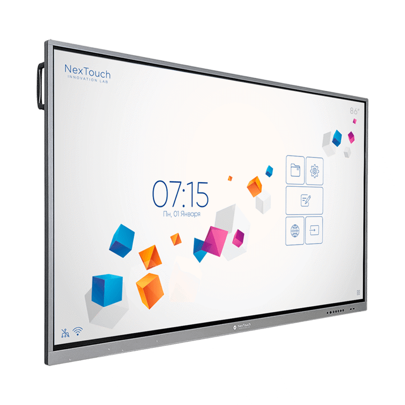 Интерактивная панель NextPanel 86", 4К (3840*2160), 400 кд/м2, 4000:1, IR, 10 мс, 20 касаний, WiFi