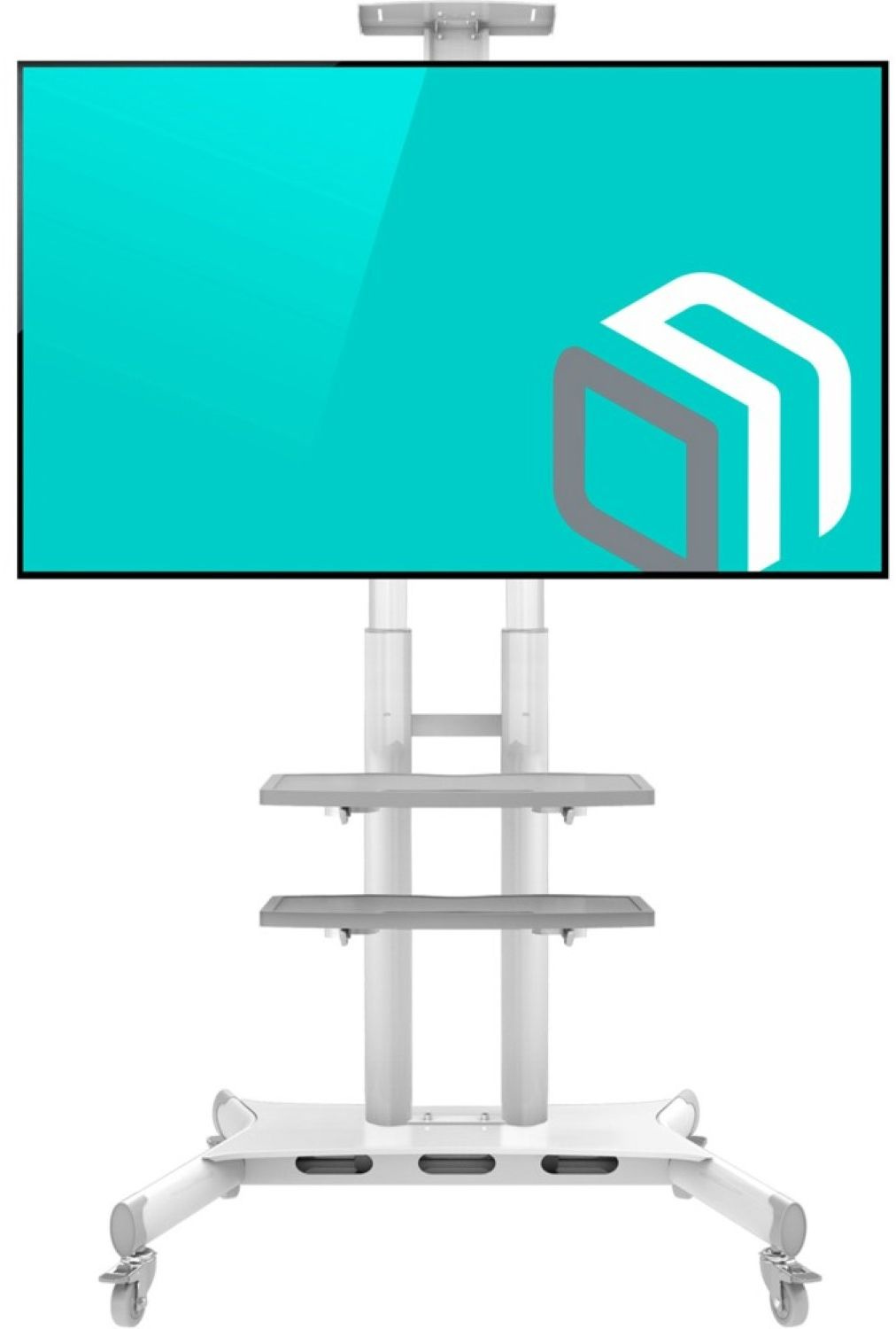 Подставка для телевизора Onkron TS1881 белый 50"-86" макс.90.9кг напольный мобильный