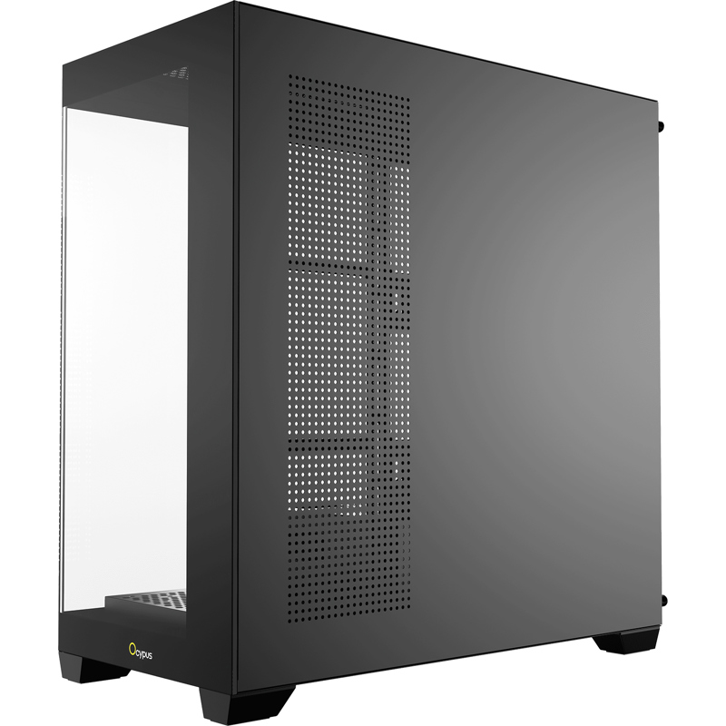 Корпус Ocypus Gamma C72 BK, Midi-Tower, TG, no fans, 2xUSB-A 2.0 + 1xUSB-A 3.0, ATX, mATX, mITX Blac