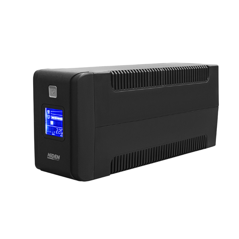 ИБП HIDEN EXPERT ULS800C 800ВА/480Вт {Линейно-интерактивный,2xSchuko LCD, USB, встроенный АКБ 1x12B/