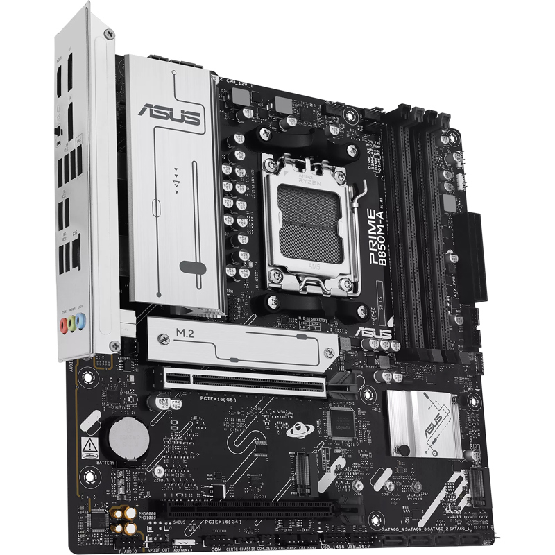 Материнская плата ASUS PRIME B850M-A-CSM AM5 mATX 4xDDR5 2xPCIEx16 3xM.2 2xDP HDMI 2.5GLAN