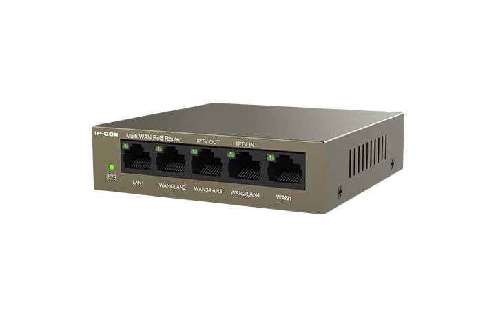 Межсетевой экран IP-Com M20-PoE 10/100/1000BASE-TX серый