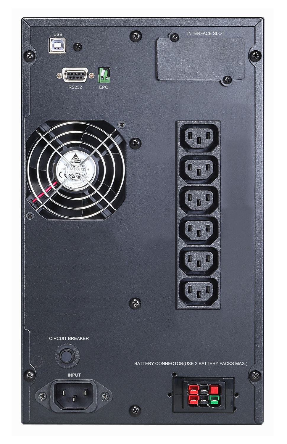 Источник бесперебойного питания Powercom MACAN, On-Line, 1500VA/1500W, Tower, 6*IEC320-C13, Serial+U