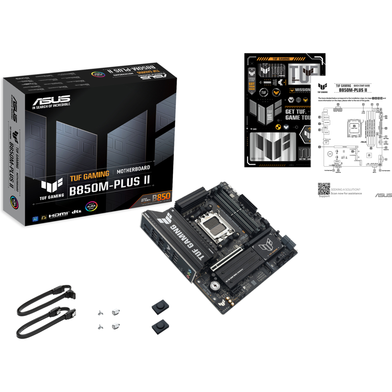 Материнская плата Asus TUF GAMING B850M-PLUS II Socket AM5 AMD B850 4xDDR5 mATX AC`97 8ch(7.1) 2.5Gg