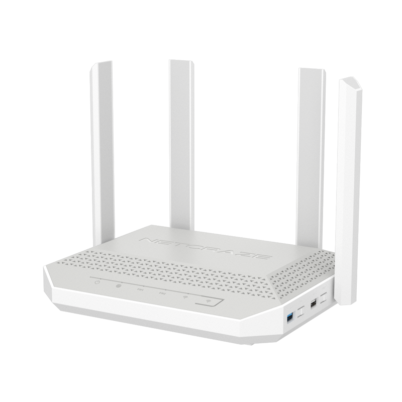 Роутер беспроводной Keenetic Netcraze Giga (NC-1012) AX3000 10/100/1000BASE-TX/SFP/4g ready белый