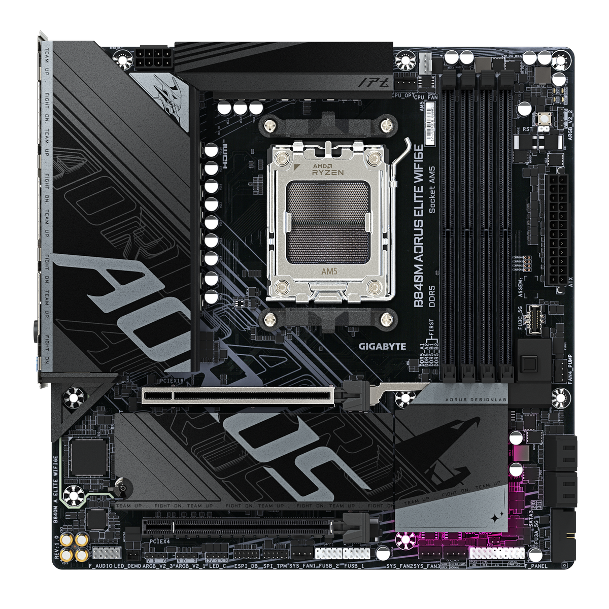 Материнская плата Gigabyte B840M AORUS ELITE WIFI6E, RTL