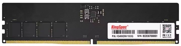 Память DDR5 32GB 5600MHz Kingspec KS5600D5P11032G RTL PC5-44800 CL46 DIMM UDIMM 288-pin 1.1В single rank Ret