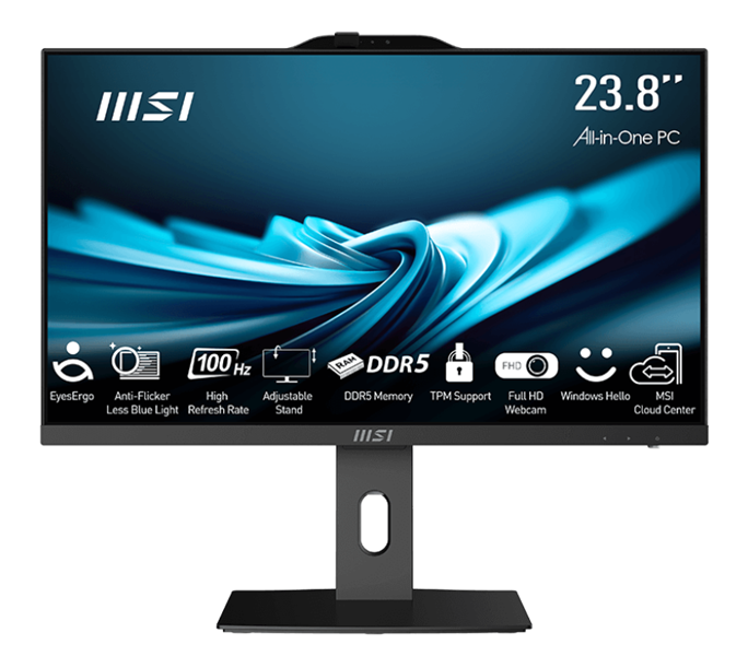 Моноблок MSI Pro AP242P 14M-654XRU 23.8" Full HD i5 14400 (2.5) 16Gb SSD512Gb UHDG 730 без ОС GbitEt