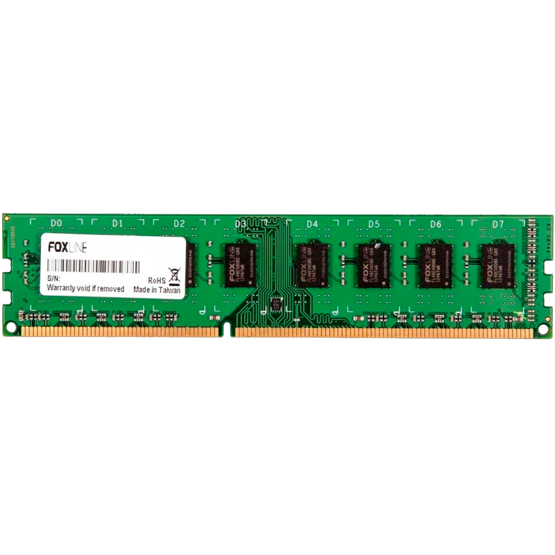 Память оперативная/ Foxline DIMM 8GB 1600 DDR3  CL11 (512*8) 1.35