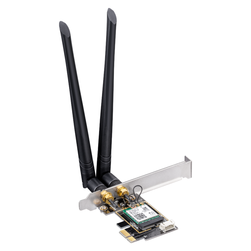 Сетевой адаптер Wi-Fi + Bluetooth Cudy WE3000 AX3000 PCI Express (ант.внеш.съем) 2ант.