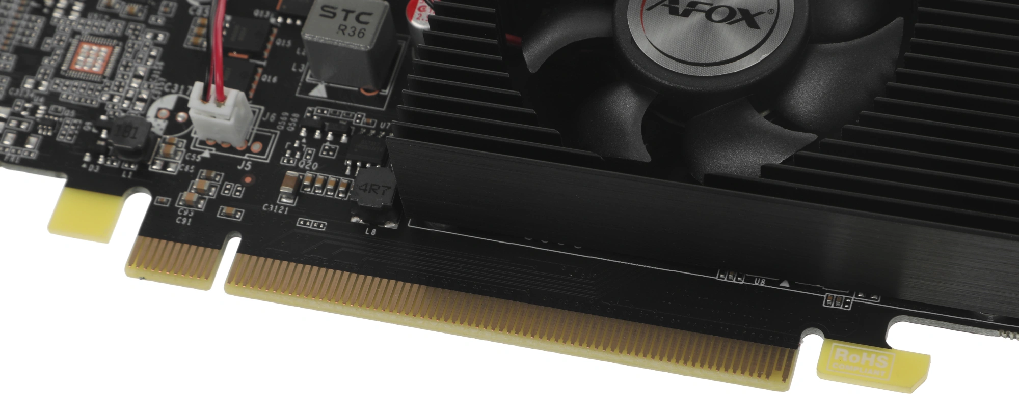 Видеокарта Afox PCI-E 3.0 AF1030-4096D4L5 NVIDIA GeForce GT 1030 4Gb 64bit GDDR4 1152/2100 DVIx1 HDM