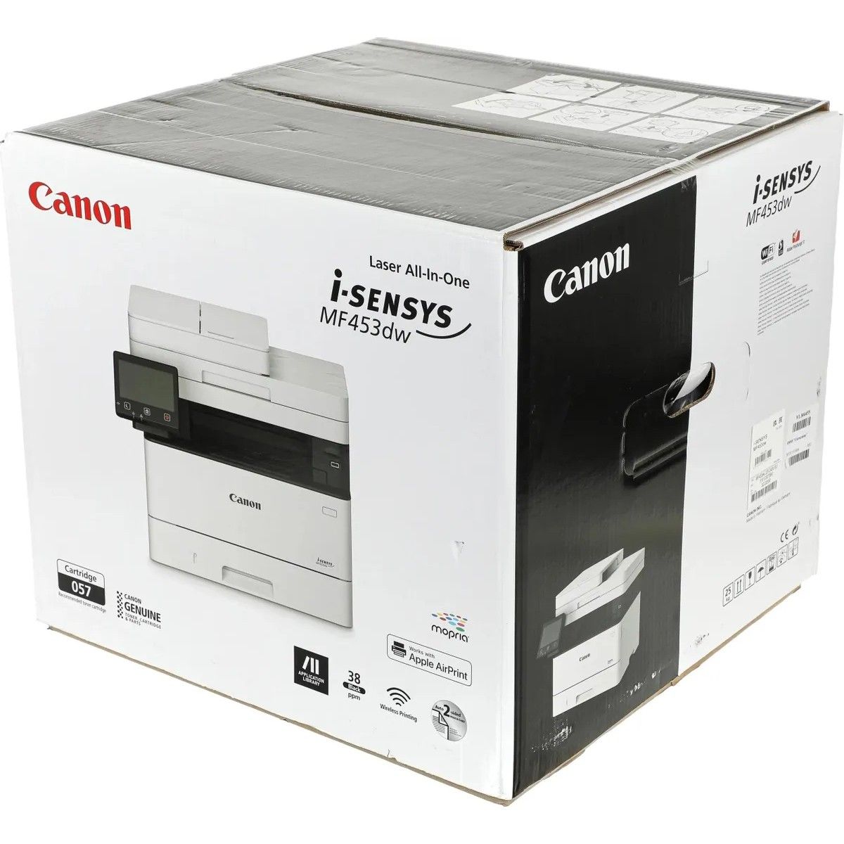 Canon i-SENSYS MF453dw A4, МФУ, лазерное, черно-белая, до 38 стр/мин, 1200dpi, 800МГц, 1024Мб, 50АПД