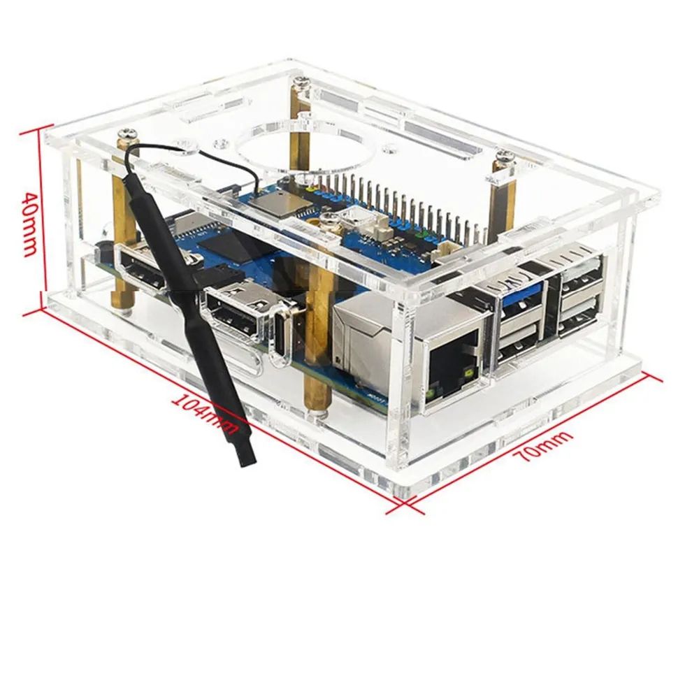 Корпус Orange Pi 5 pro Acrylic case