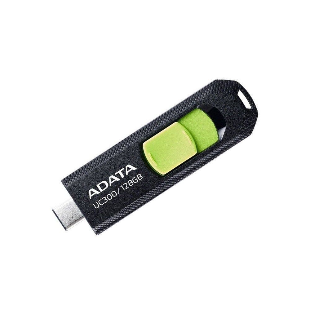 Флеш Диск A-Data 128Gb Type-C UC300 ACHO-UC300-128G-RBK/GN USB3.2 черный/зеленый