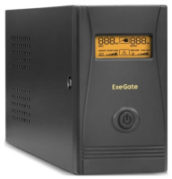 Exegate EP212517RUS ИБП Exegate Power Smart ULB-800 LCD <800VA, Black, 2 евророзетки, USB>