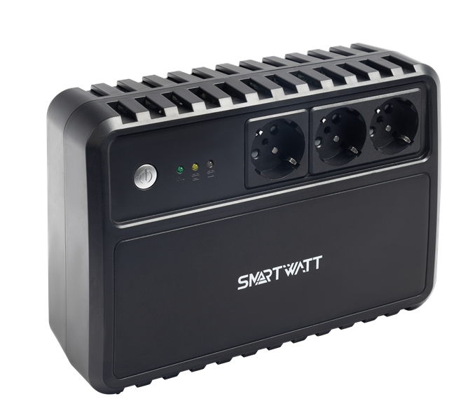 Источник бесперебойного питания SMARTWATT ИБП линейно-интерактивный, 1000/600 ВА/Вт, напольный, LED 