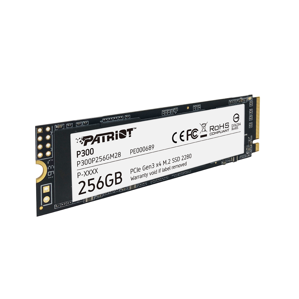 Накопитель SSD Patriot PCIe 3.0 x4 256GB P300P256GM28 P300 M.2 2280