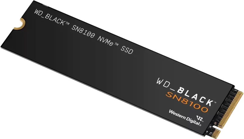 Твердотельный накопитель Western Digital Black SN8100 SSD M2.2280 PCIe 5.0 4Tb, 14900MBs/13200MBs, T