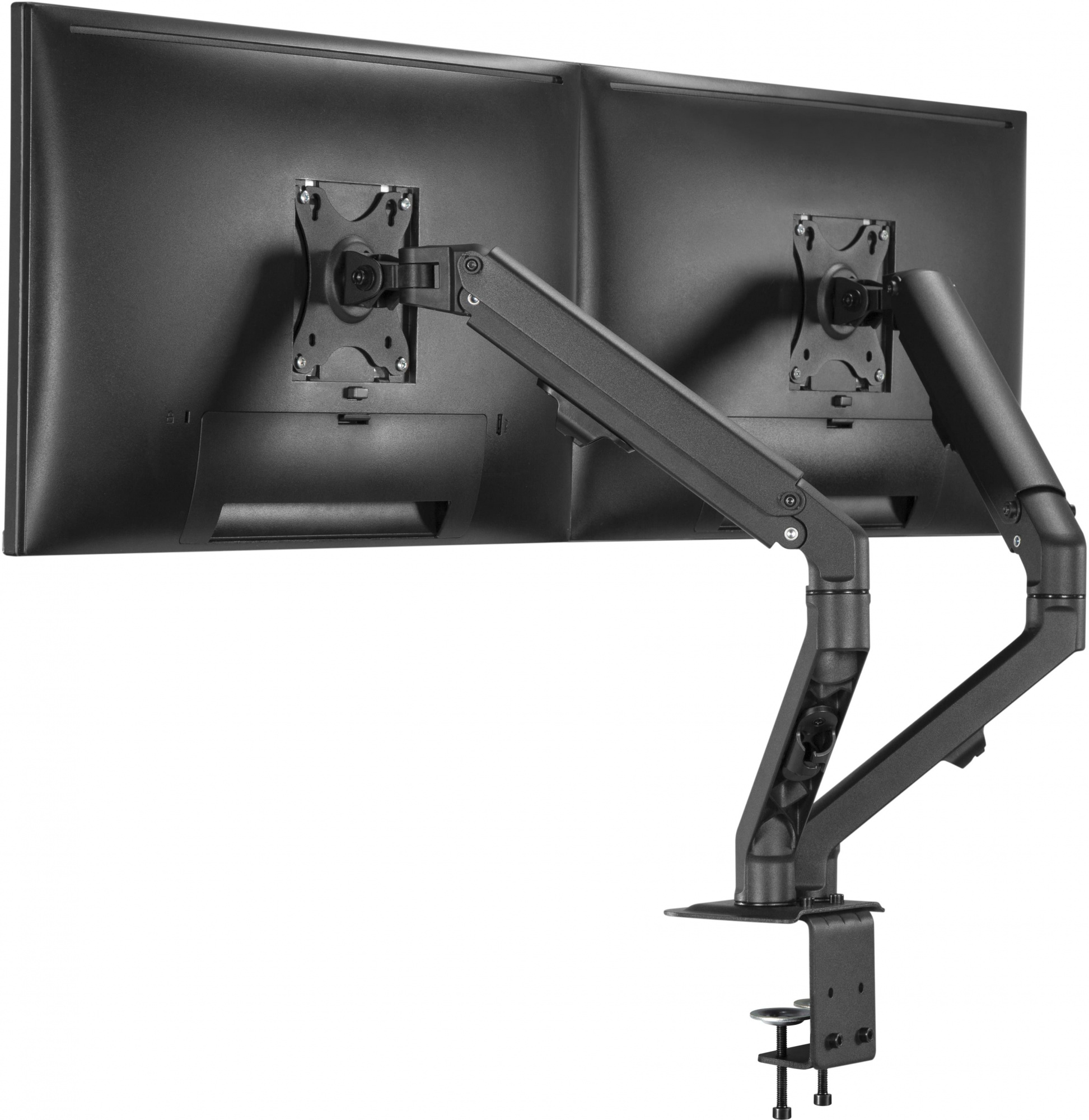 Кронштейн для мониторов Ultramounts UM729 черный 17"-27" макс.7кг крепление к столешнице поворот и н