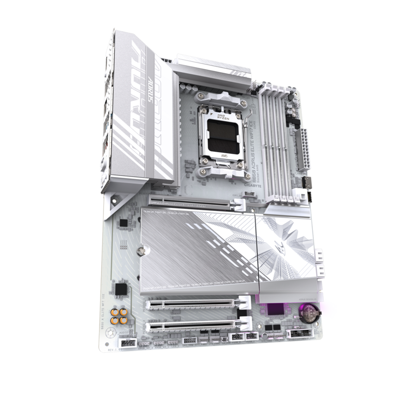 Материнская плата GIGABYTE B850 AORUS ELITE WIFI7 ICE, AM5, B850, 4*DDR5, 4*SATA, 3*M.2, 6*USB 3.2, 