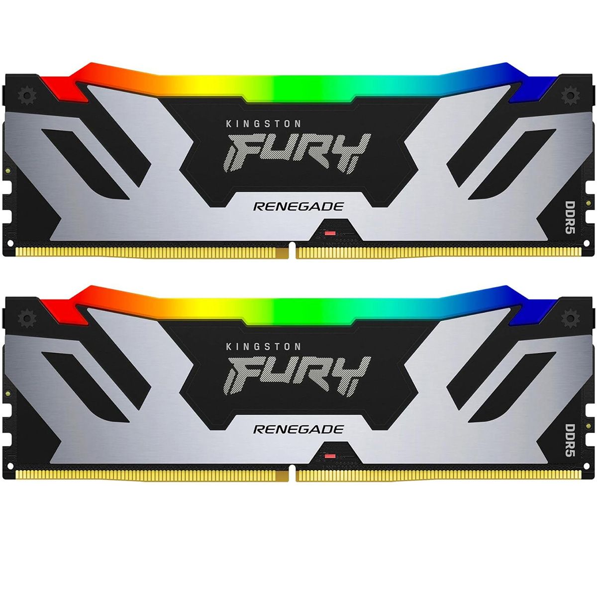 Модуль памяти Kingston 96GB DDR5 6400 FURY Renegade Silver/Black RGB XMP Non-ECC Unbuffered DIMM (Ki