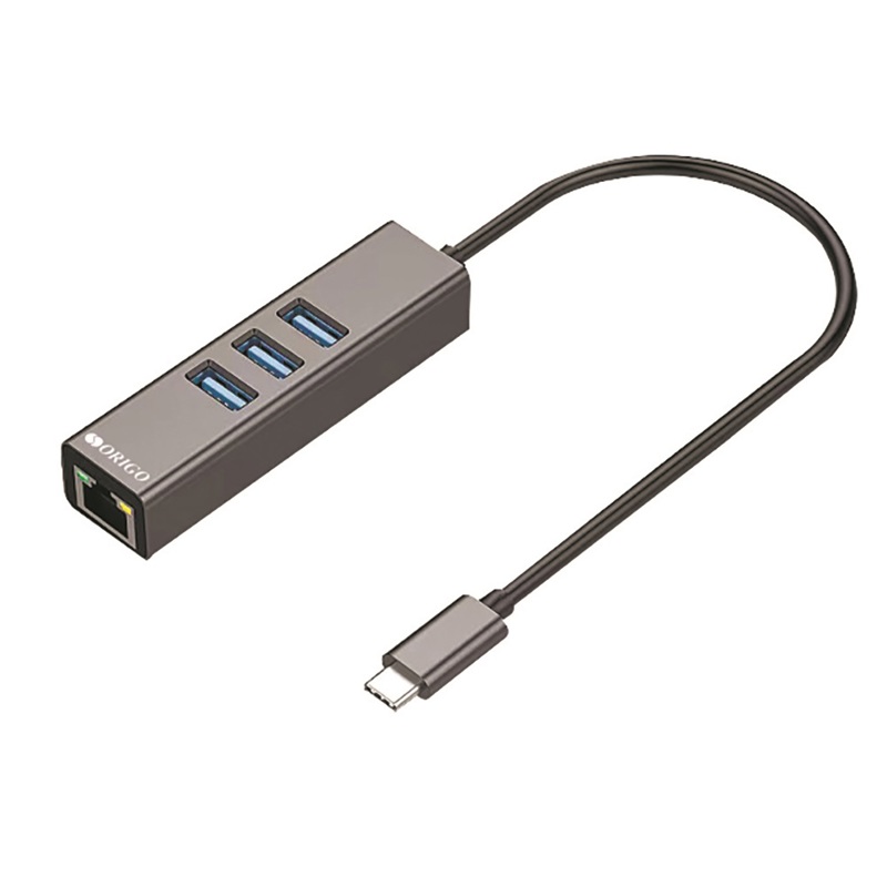 Разветвитель USB-C Origo OU330N 3порт. серый (OU330N/A1A)