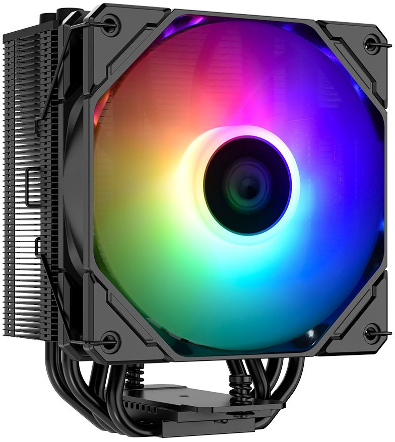 Устройство охлаждения(кулер) ID-Cooling SE-224-XTS ARGB Soc-AM5/AM4/1200/1700/1851 черный 4-pin 29dB