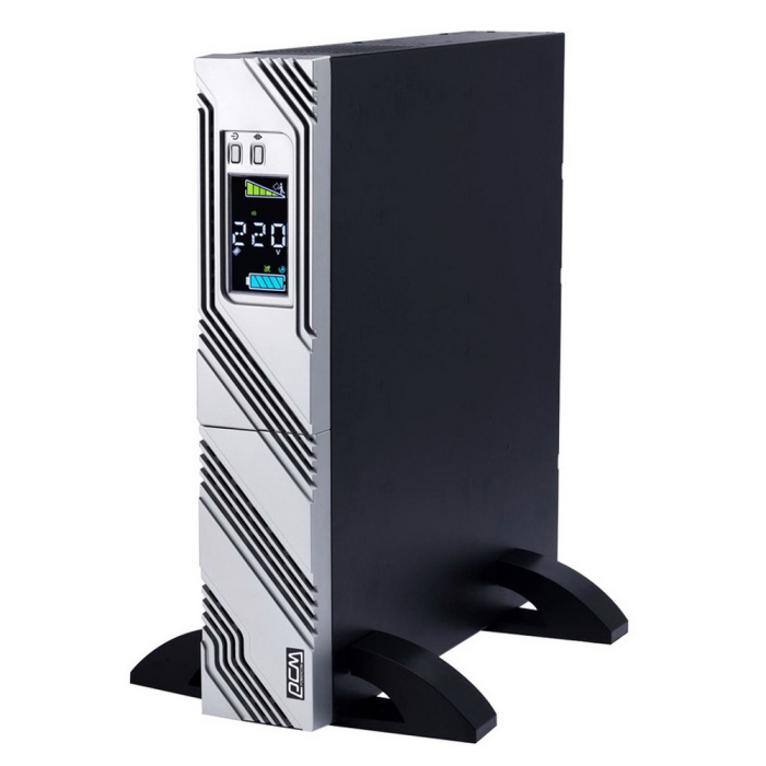 Источник бесперебойного питания Powercom Smart King RT SRT-2000A LCD 1800Вт 2000ВА черный