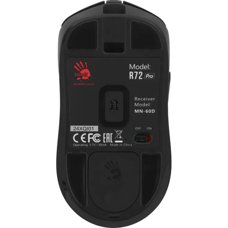Мышь A4Tech Bloody R72 Pro черный оптическая 26000dpi беспров. USB-C 7but