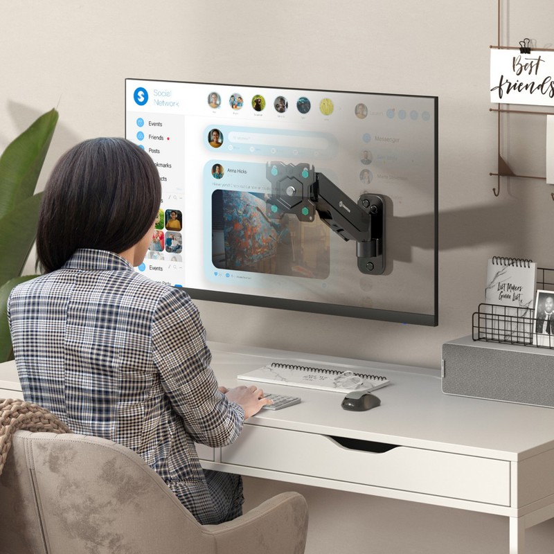 Кронштейн для телевизора Onkron G120 черный 13"-34" макс.8кг настенный поворот и наклон верт.перемещ