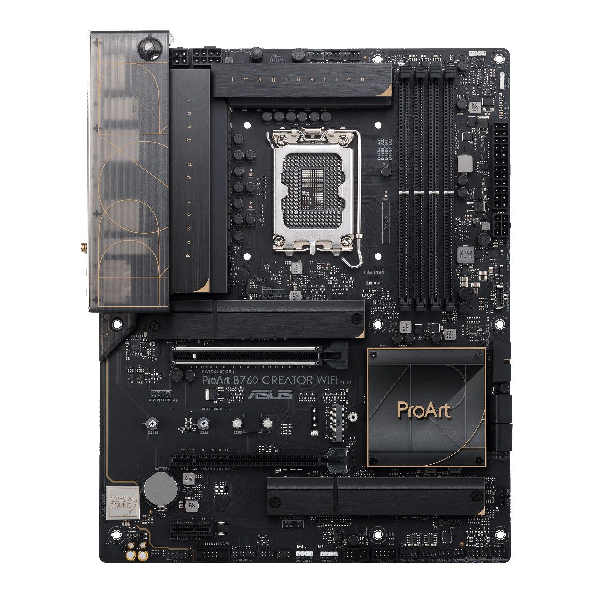 Материнская плата Asus PROART B760-CREATOR WIFI Soc-1700 Intel B760 4xDDR5 ATX AC`97 8ch(7.1) 1 x 2.