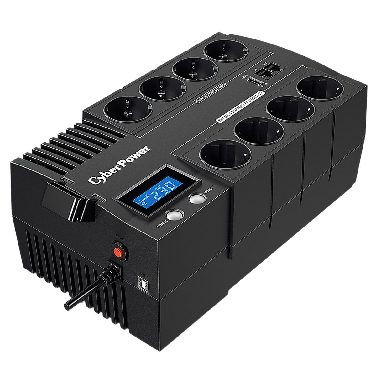Источник бесперебойного питания (ИБП) CyberPower  BR700E, Line-Interactive, 700VA/420W,  8 (4+4) Sch