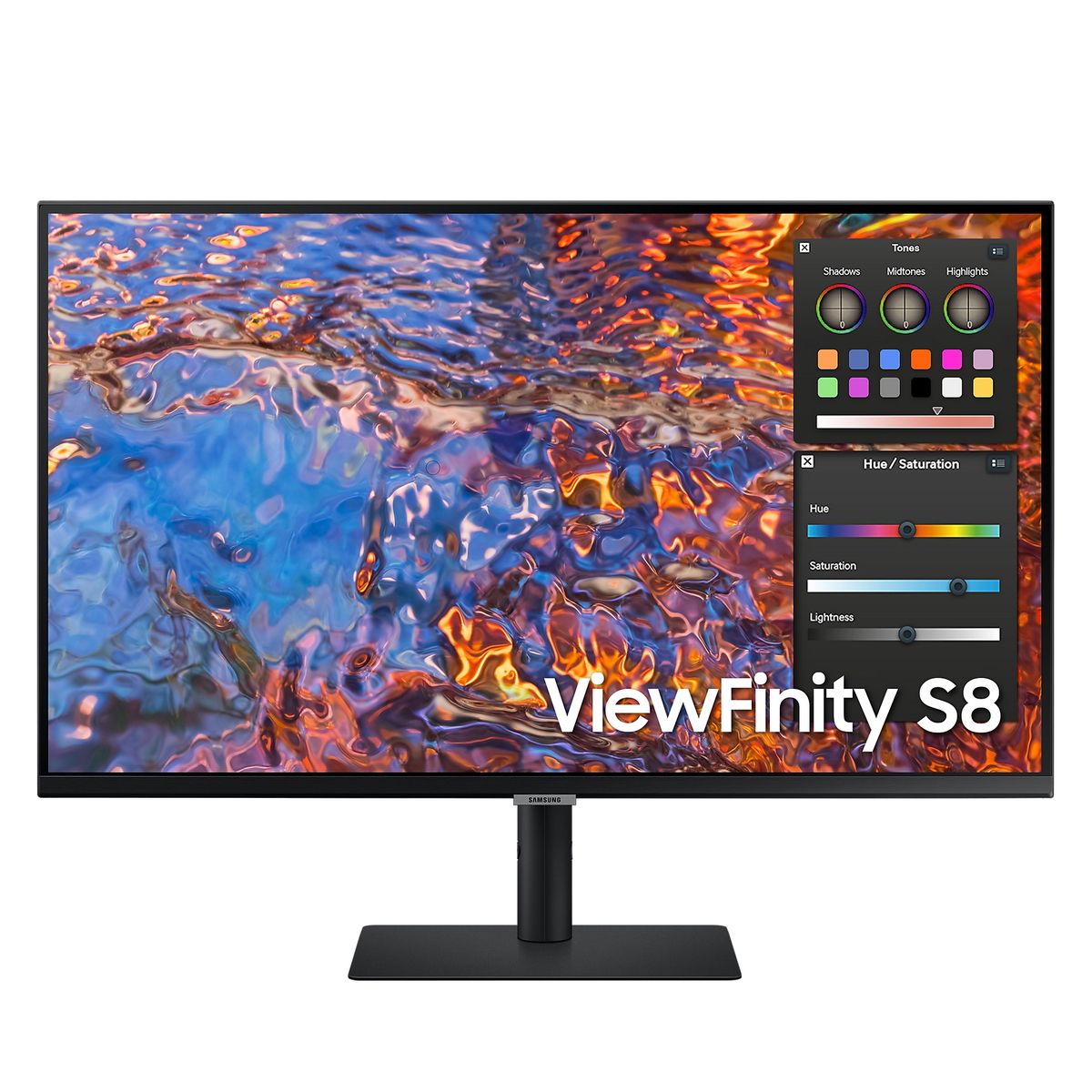 Монитор Samsung 32" ViewFinity S8 S32B800PXI черный IPS LED 5ms 16:9 HDMI полуматовая HAS Piv 350cd 