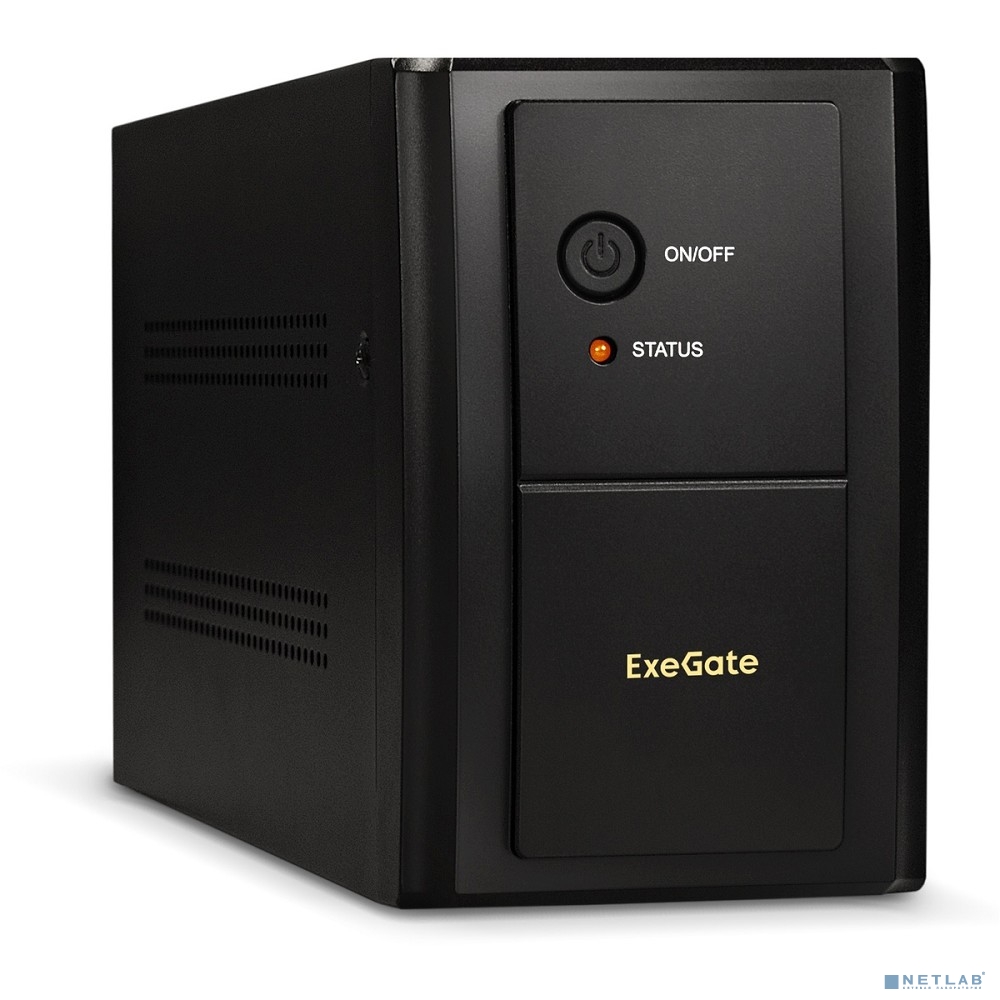 Exegate EP285508RUS ИБП ExeGate SpecialPro UNB-1600.LED.AVR.4SH <1600VA/950W, LED, AVR, 4*Schuko, Bl