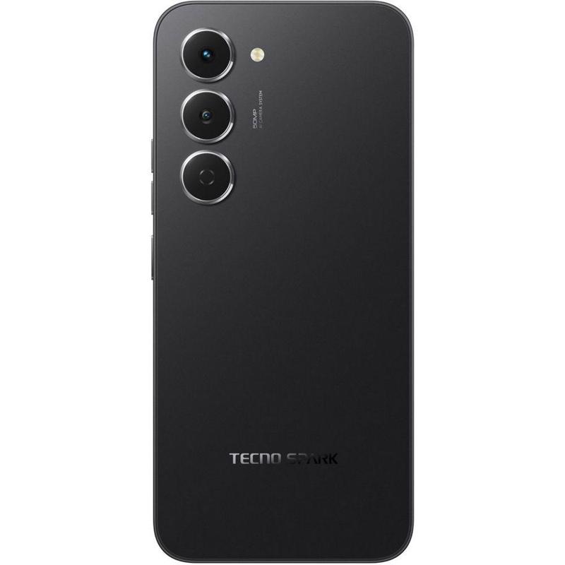 Смартфон Tecno Spark 40 Pro 128Gb 8Gb черный моноблок 3G 4G 2Sim 6.78" 1224x2720 Android 15 50Mpix 8