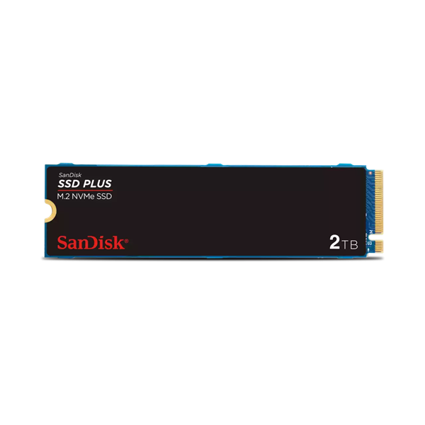 Твердотельный накопитель SanDisk SSD PLUS M.2 2280 NVMe 2Tb, 3200MBs/3000MBs TBW 100, SDSSDA3N-2T00-