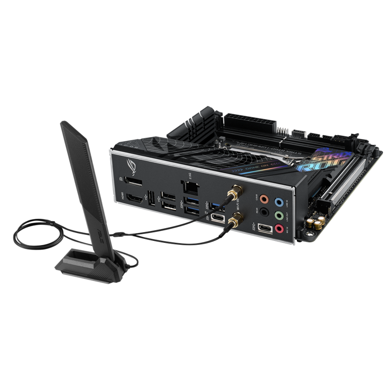 Материнская плата Asus ROG STRIX B760-I GAMING WIFI Soc-1700 Intel B760 2xDDR5 mini-ITX AC`97 8ch(7.