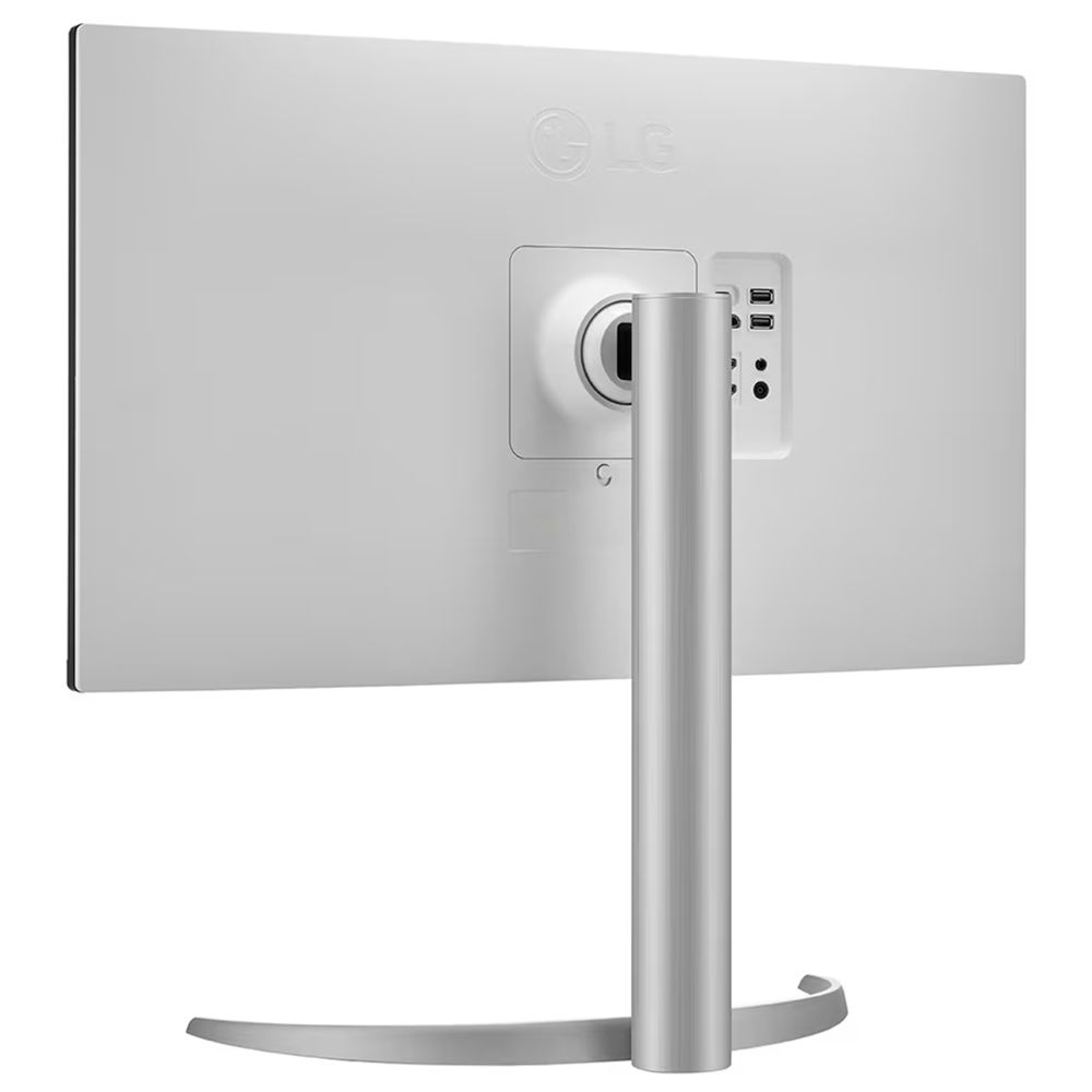 Монитор 27" LG 27UP850K-W Silver-White с поворотом экрана (IPS, 3840x2160, 5 ms, 178°/178°, 400 cd/m