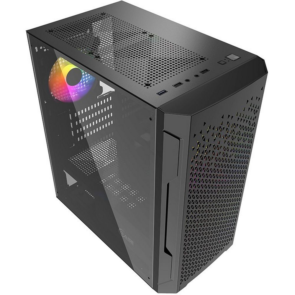 Корпус Powercase Корпус Powercase Mistral Micro Z3B Mesh LED, Tempered Glass, 2x 140mm + 1х 120mm 5-
