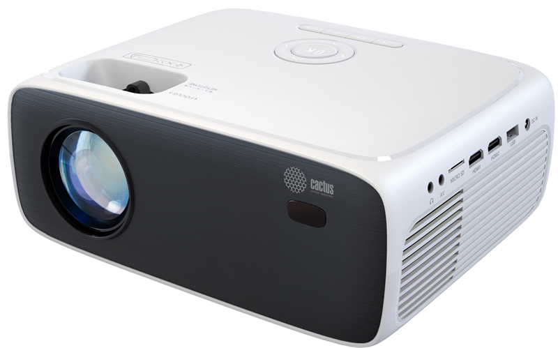Проектор Cactus CS-PRM.07WT.Full HD LCD 3200Lm LS 320Lm ANSI (1920x1080) 1500:1 ресурс лампы:50000ча